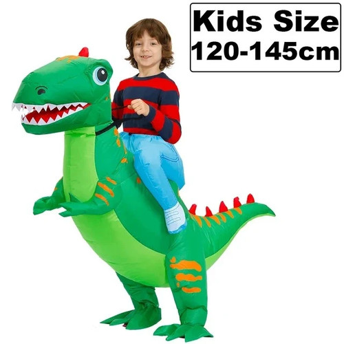 Green dinosaur kids inflatable - green,