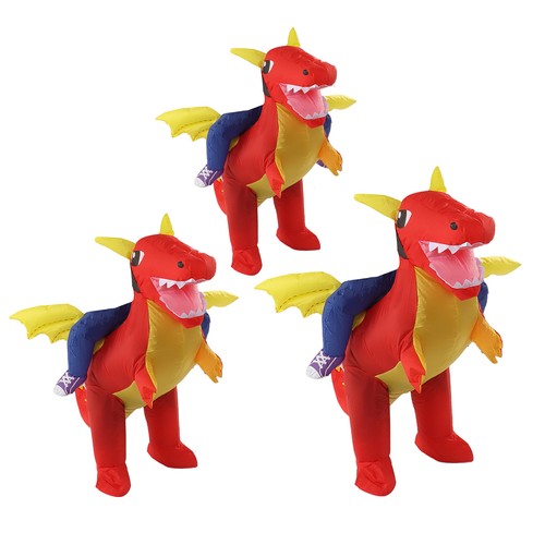 Inflatable costume dinosaur - inflatable,