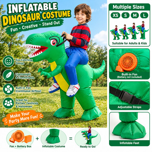 Halloween inflatable dinosaur - halloween,
