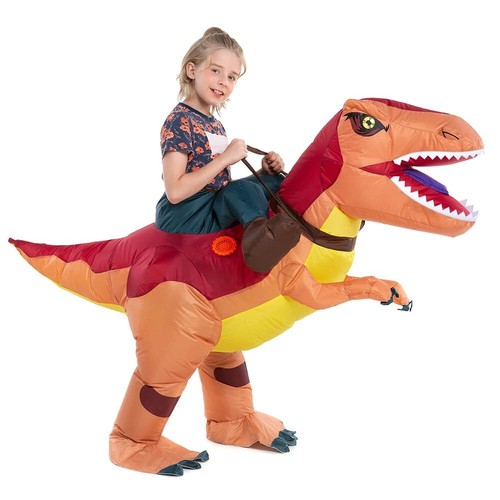 Inflatable dinosaur costume - inflatable,