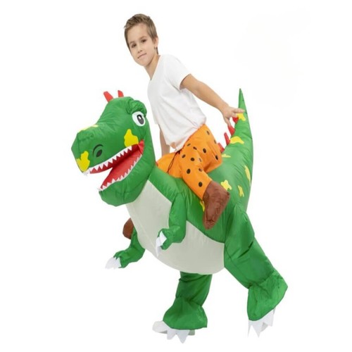 Kids inflatable green ride - green,