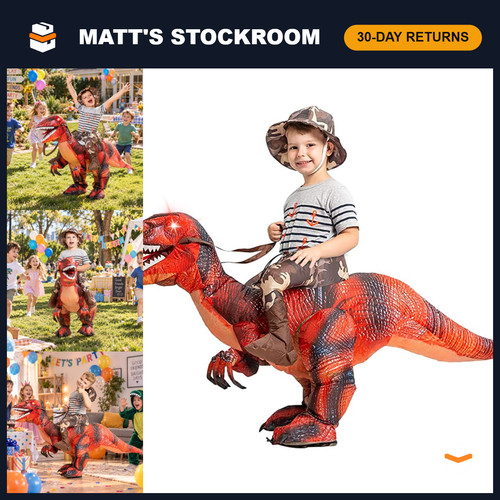 Inflatable dinosaur costume - inflatable,